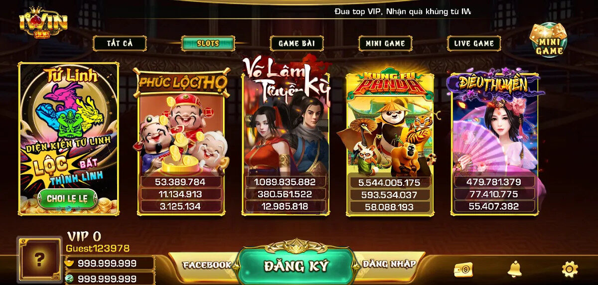 Các tổ hợp thưởng trong game Phá Cỗ Đèn Rồng