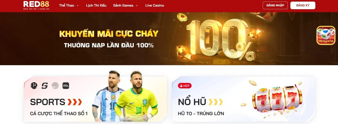 Các trò chơi cá cược hấp dẫn tại Red88