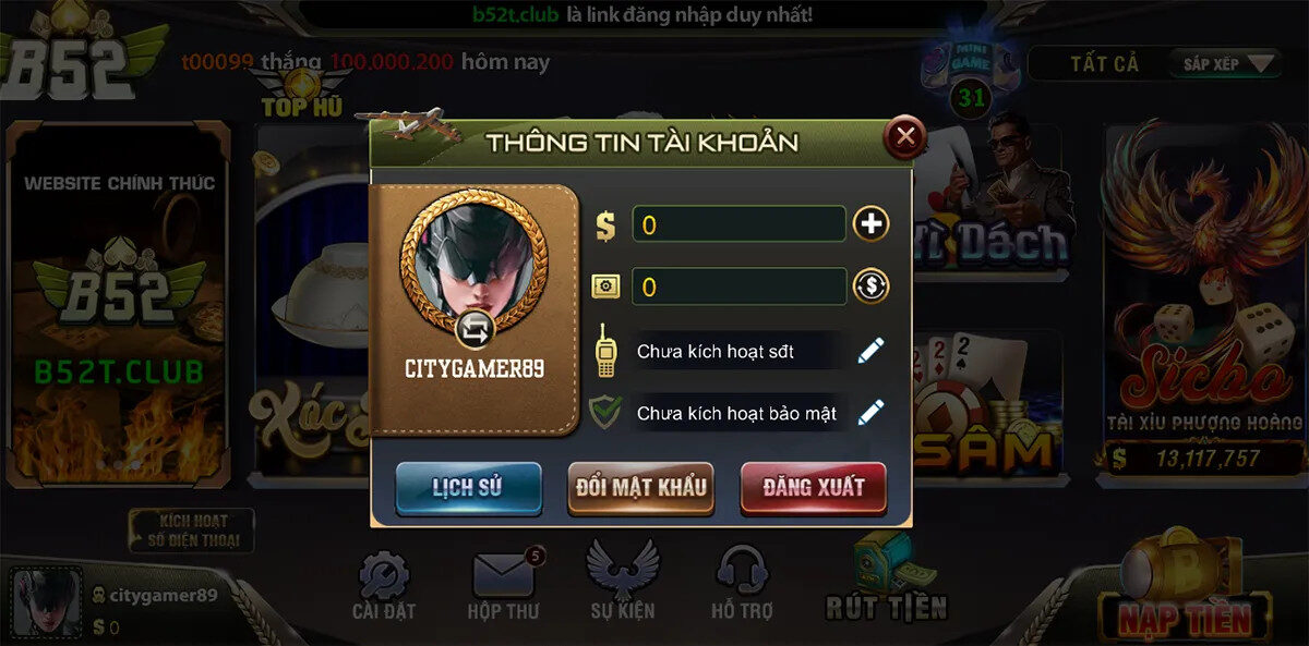 Tham gia đơn giản, dễ dàng game bài đổi thưởng