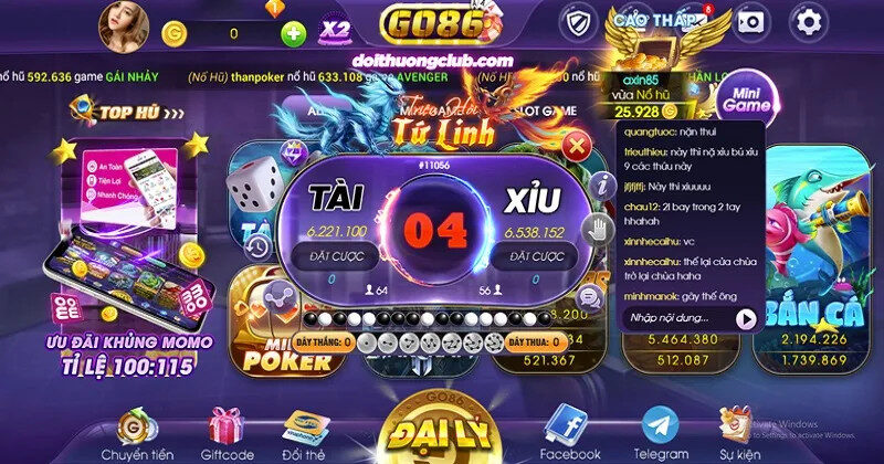 Thế giới game đa dạng tại Go86